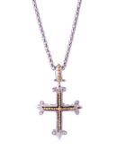 Ciondolo croce Excalibur gold