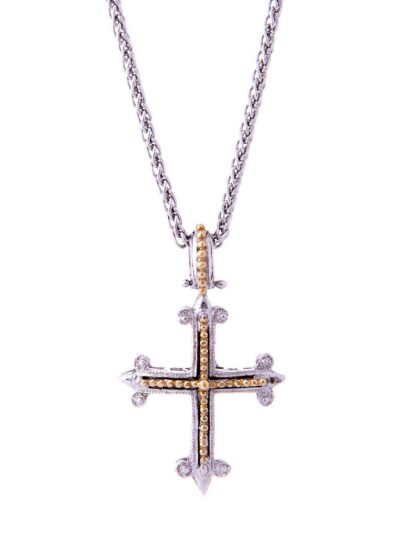 Ciondolo croce Excalibur gold