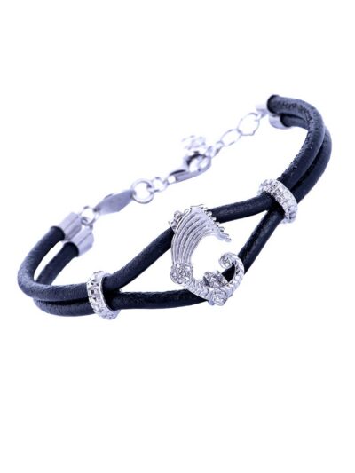 Bracciale Drago e cuoio