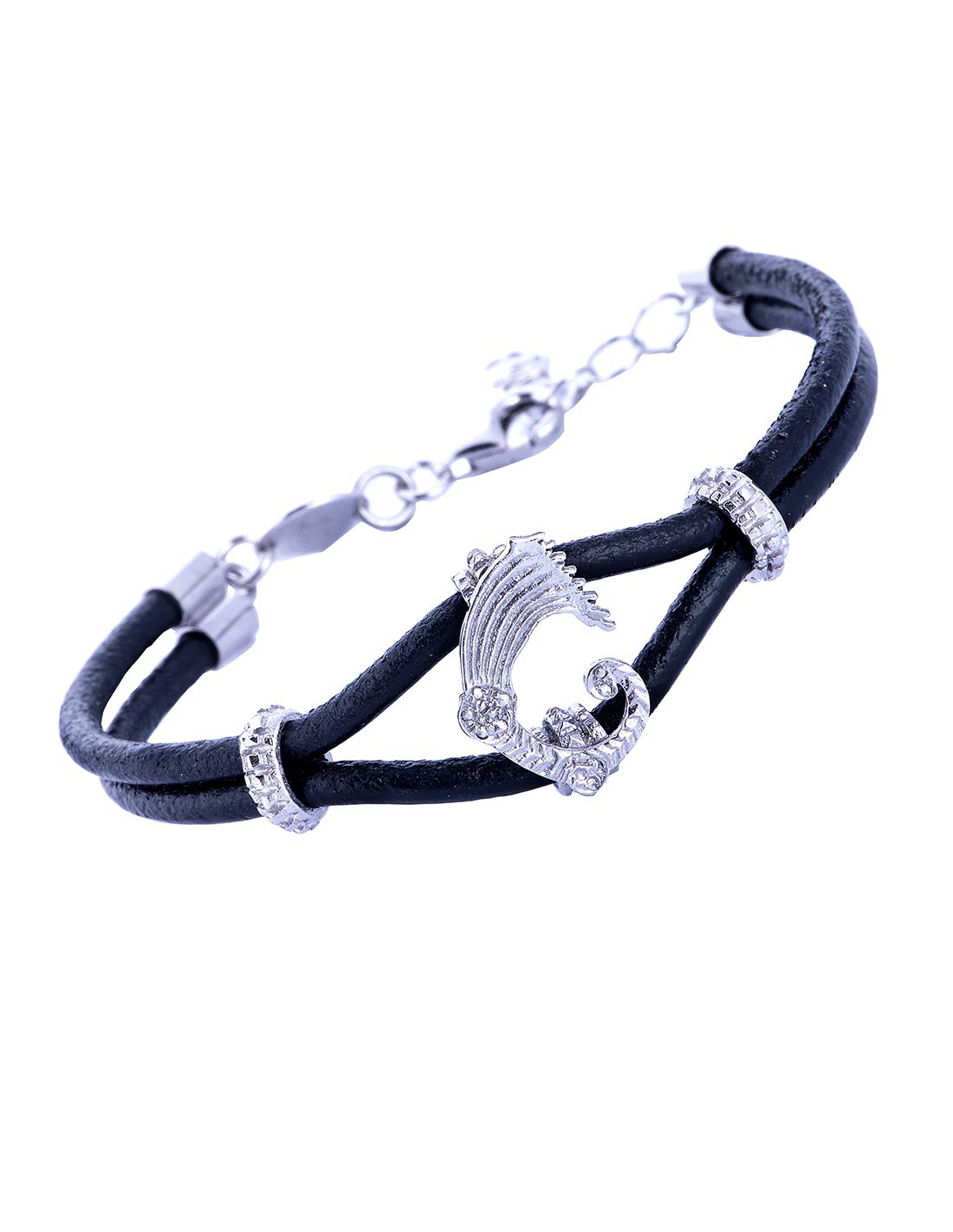 Bracciale Drago e cuoio