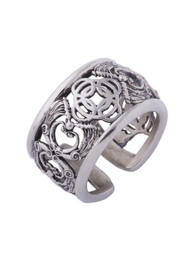 Anello florense Doppio Drago e Cocchio