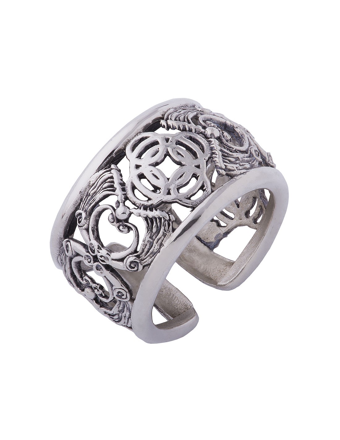 Anello florense Doppio Drago e Cocchio