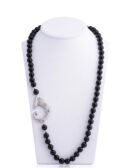 Collana agate nere e drago