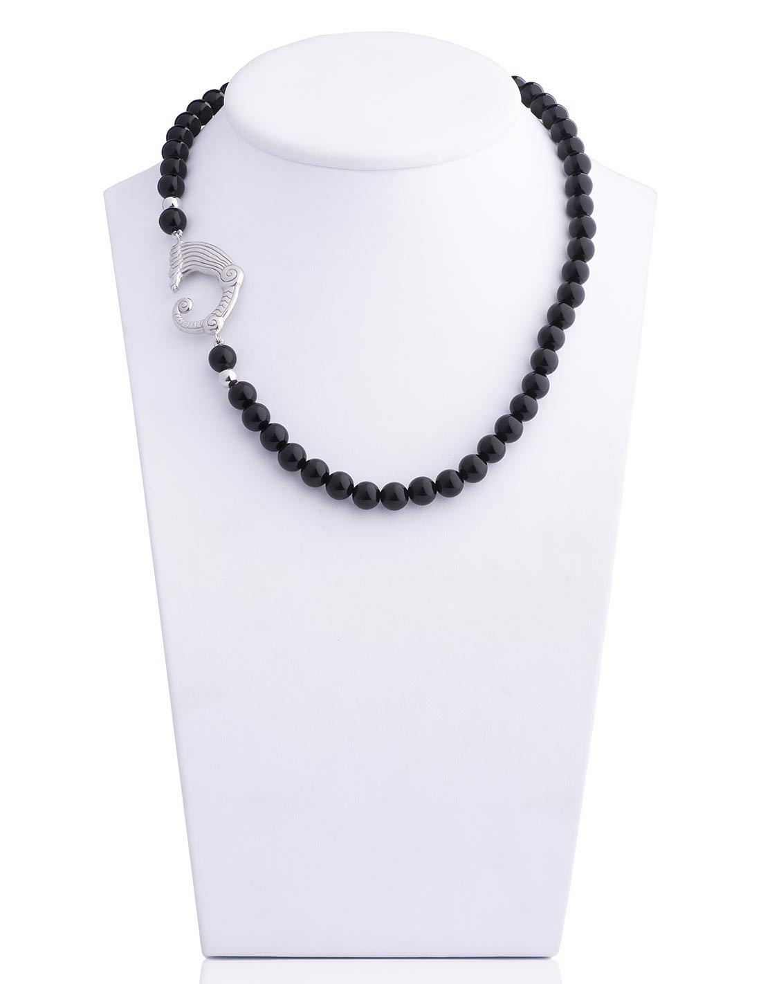 Girocollo agate nere e drago