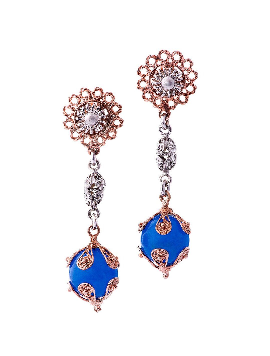 Orecchini Emotion Agata blu