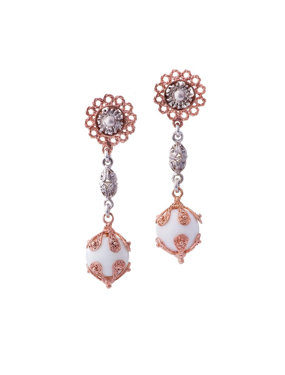 Orecchini Emotion Agata bianca