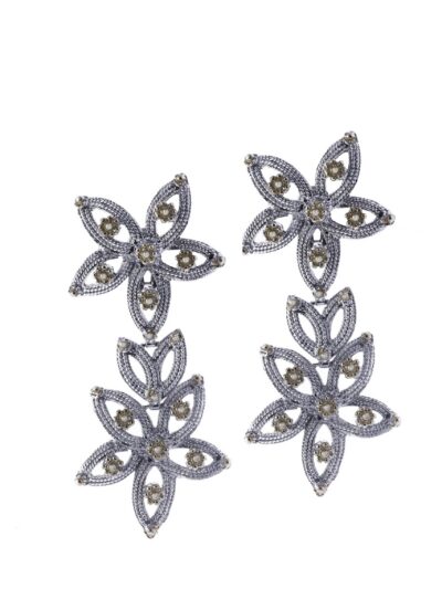 Orecchini Royale fiore doppio