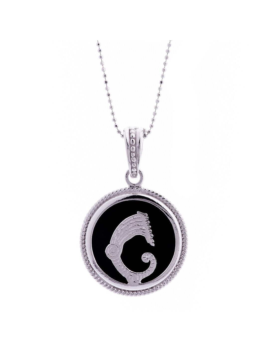 Ciondolo Mistero del Drago agata nera