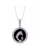 Ciondolo Mistero del Drago agata nera