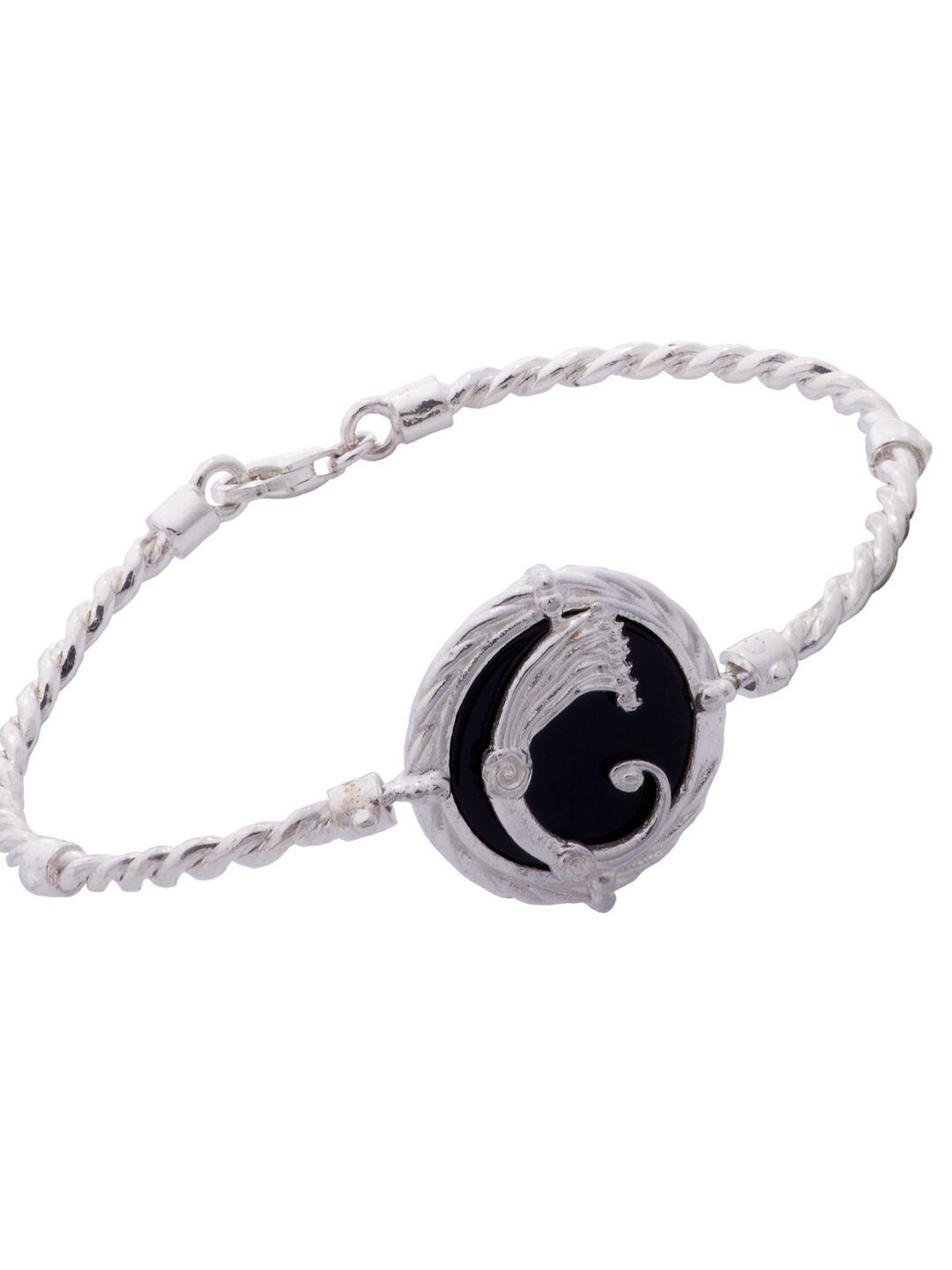Bracciale Drago torchon nero