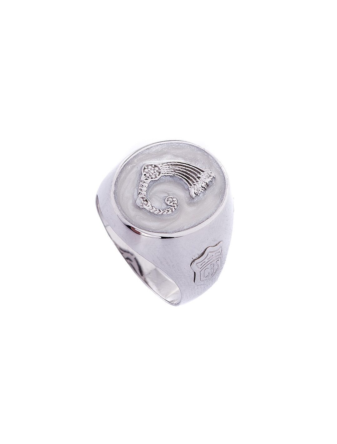 Anello Drago regal bianco