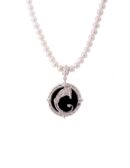 Collana perle e Drago nero
