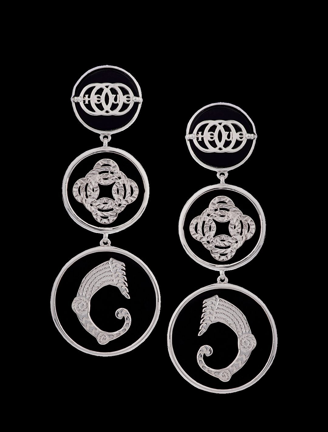 Orecchini Figurarum neri