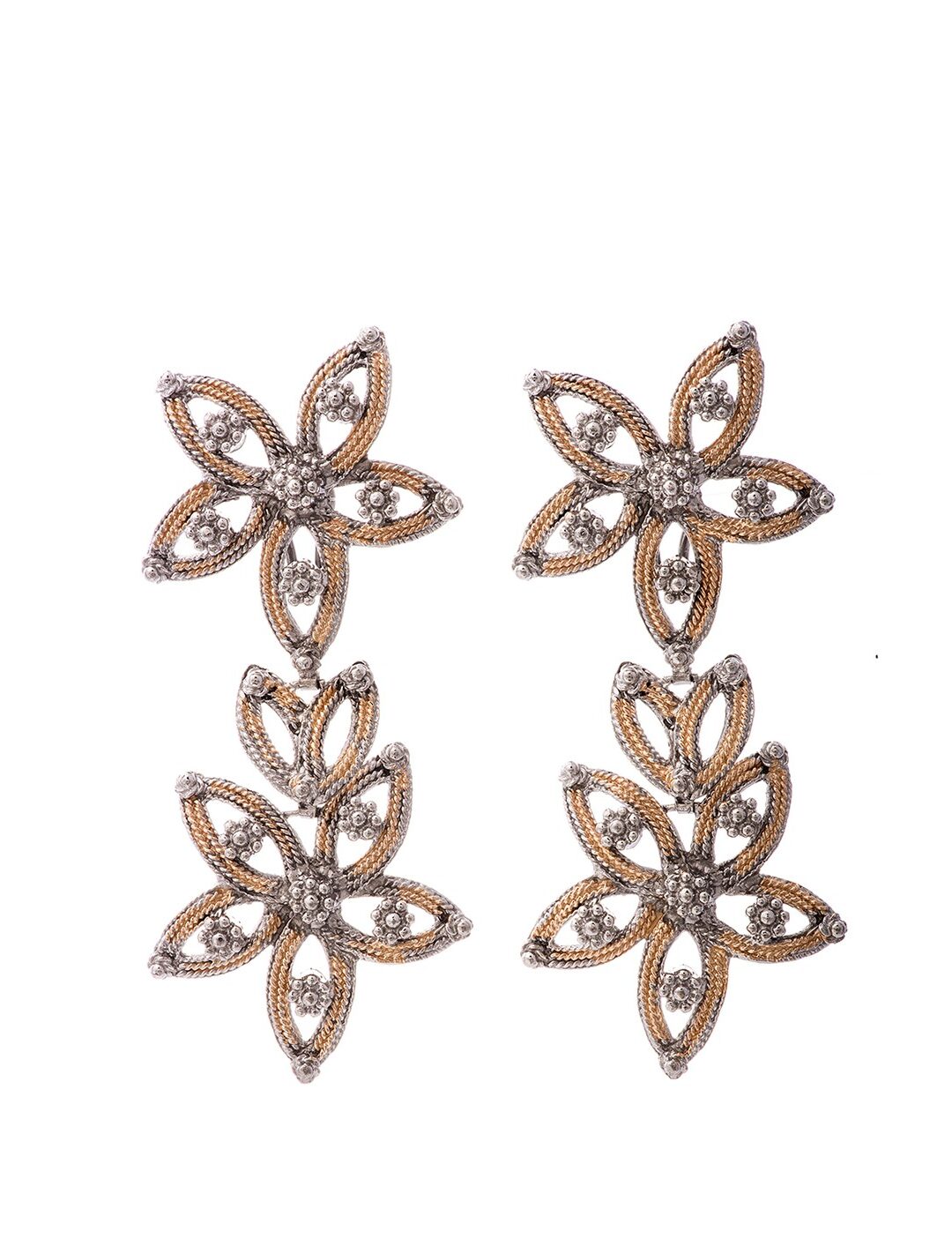 Orecchini Royale fiore doppio rosé