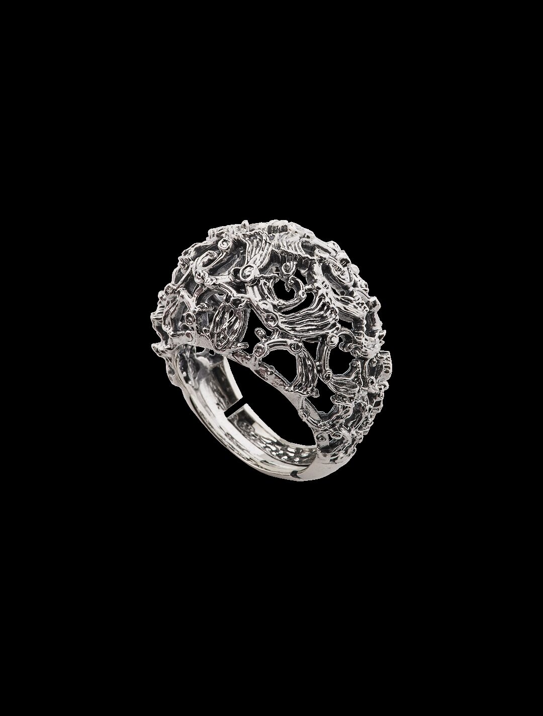 Anello intreccio draghetti