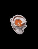 Anello Drago charme rosso