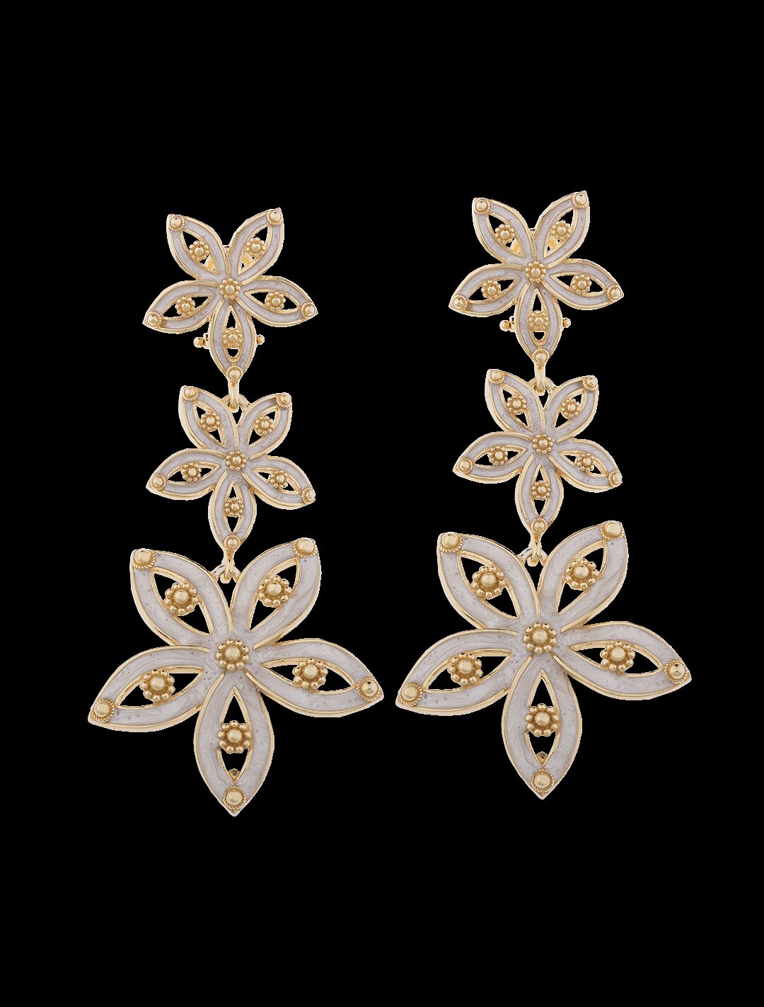 Orecchini Royale polvere di perle degradé