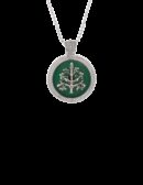 Ciondolo Albero della vita medal verde