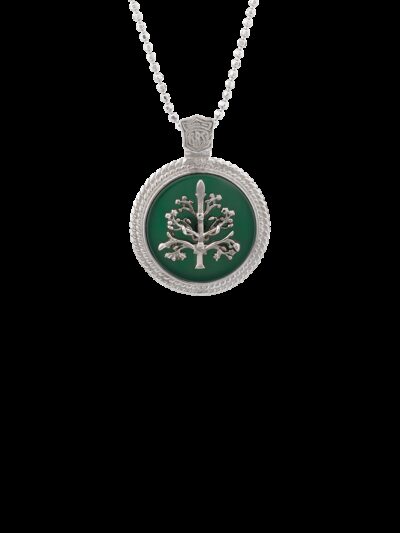 Ciondolo Albero della vita medal verde