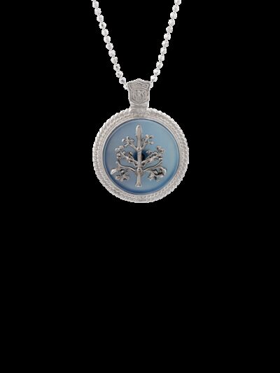 Ciondolo Albero della vita medal celeste