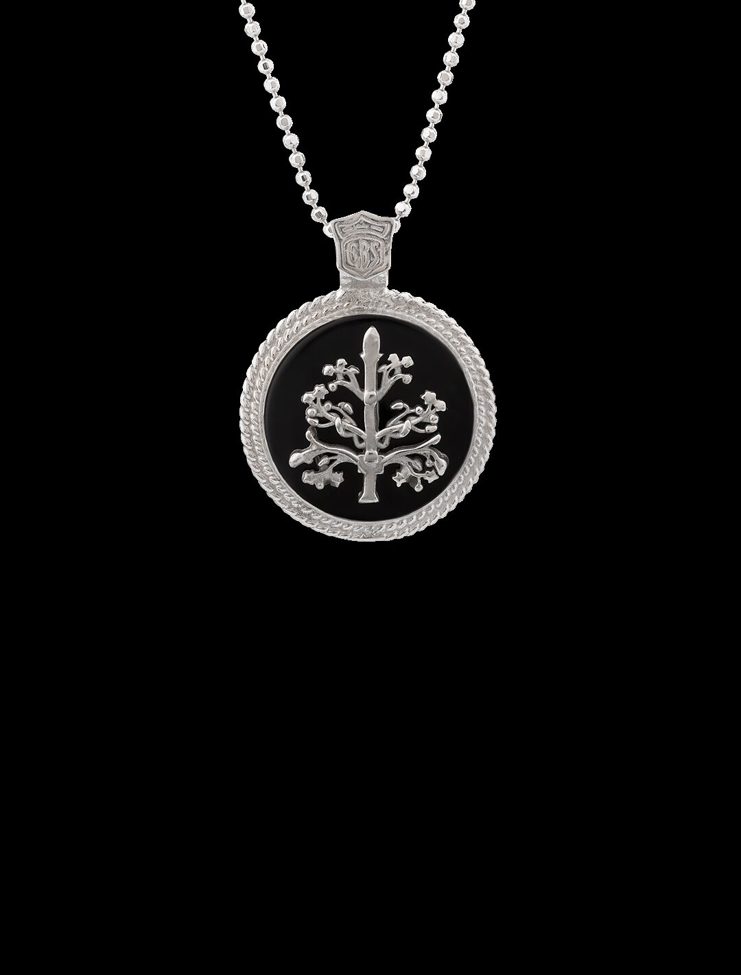 Ciondolo Albero della vita medal nero