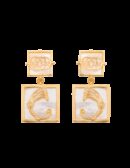 Orecchini Figurarum quadrati small dorati