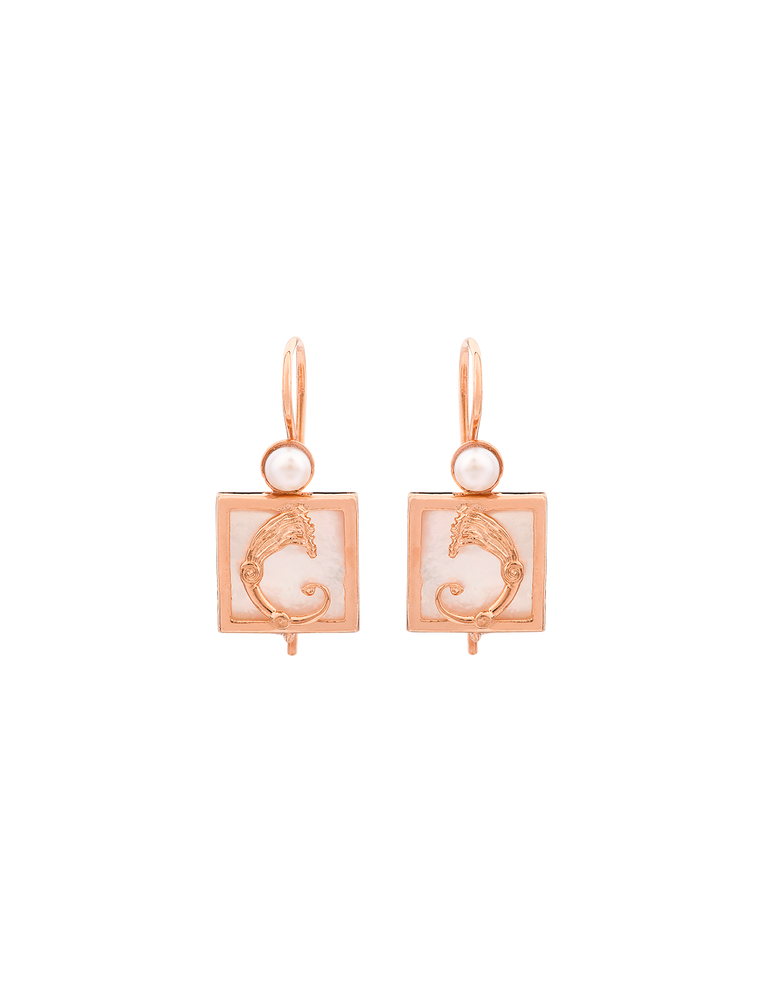 Orecchini Drago quadretti e perline