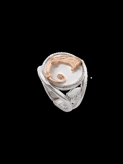 Anello Drago Nuance Bianco