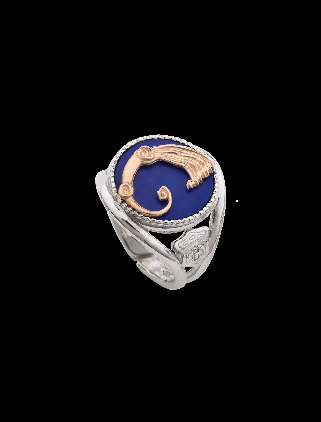 Anello Drago Nuance Blu