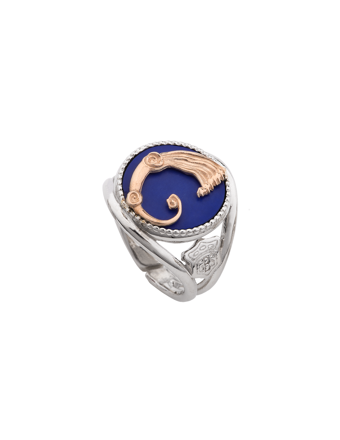 Anello Drago Nuance Blu