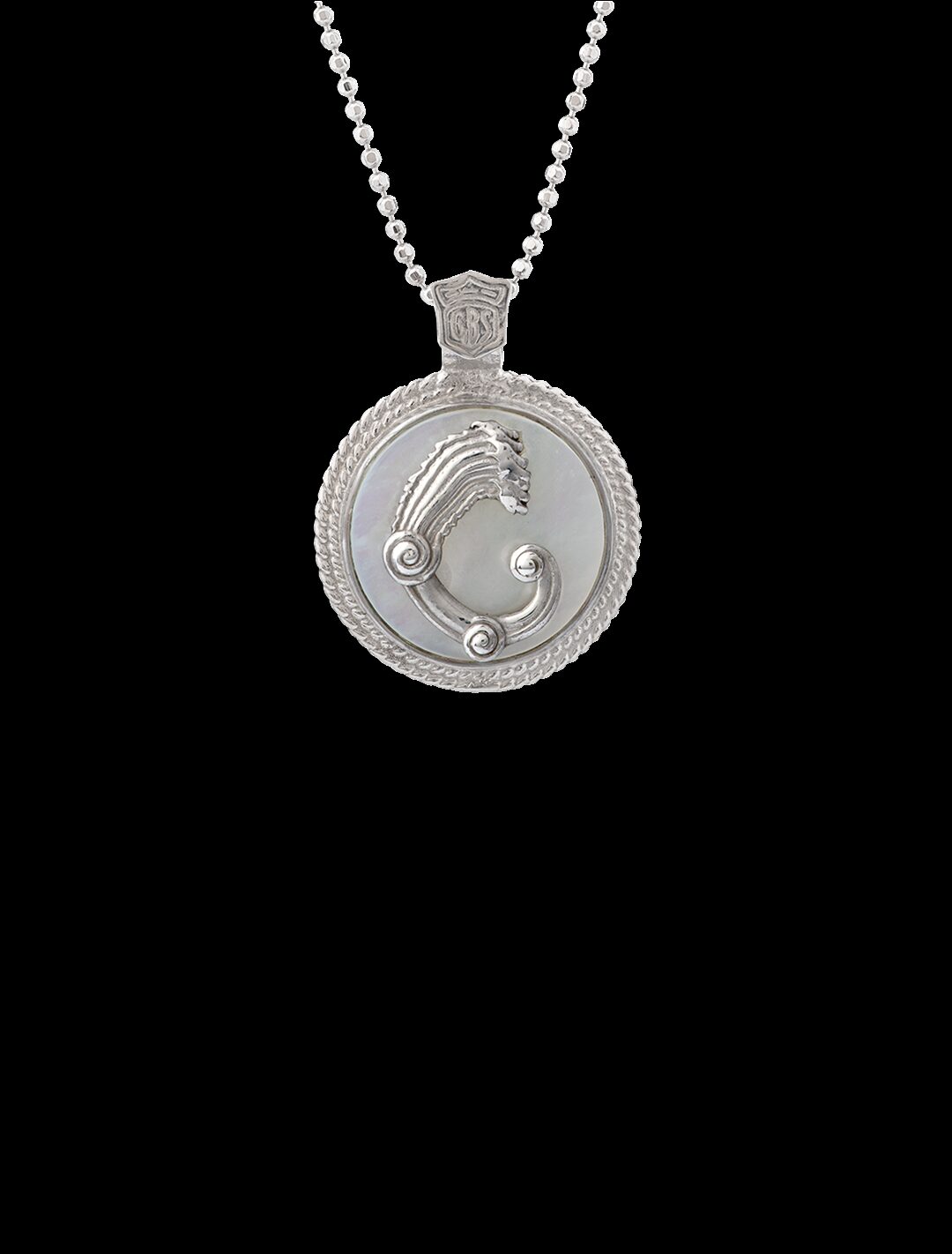 Ciondolo Drago medal bianco