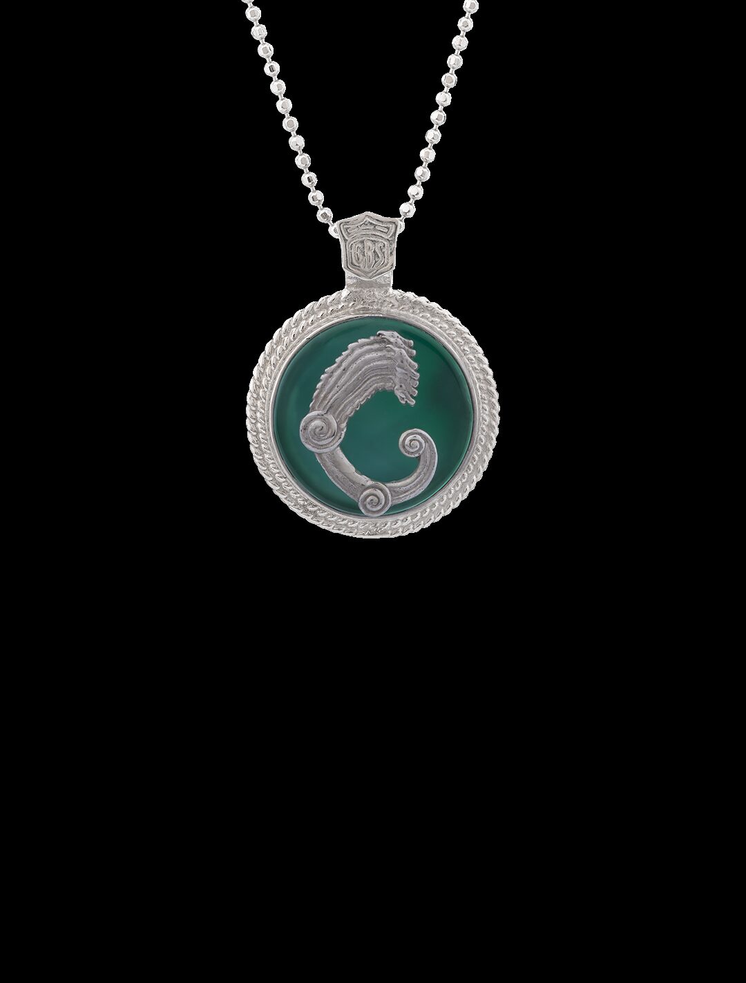 Ciondolo Drago medal verde