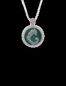 Ciondolo Drago medal verde