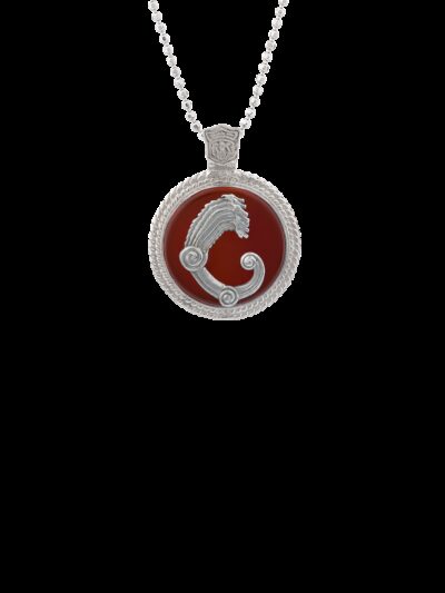 Ciondolo Drago medal corniola