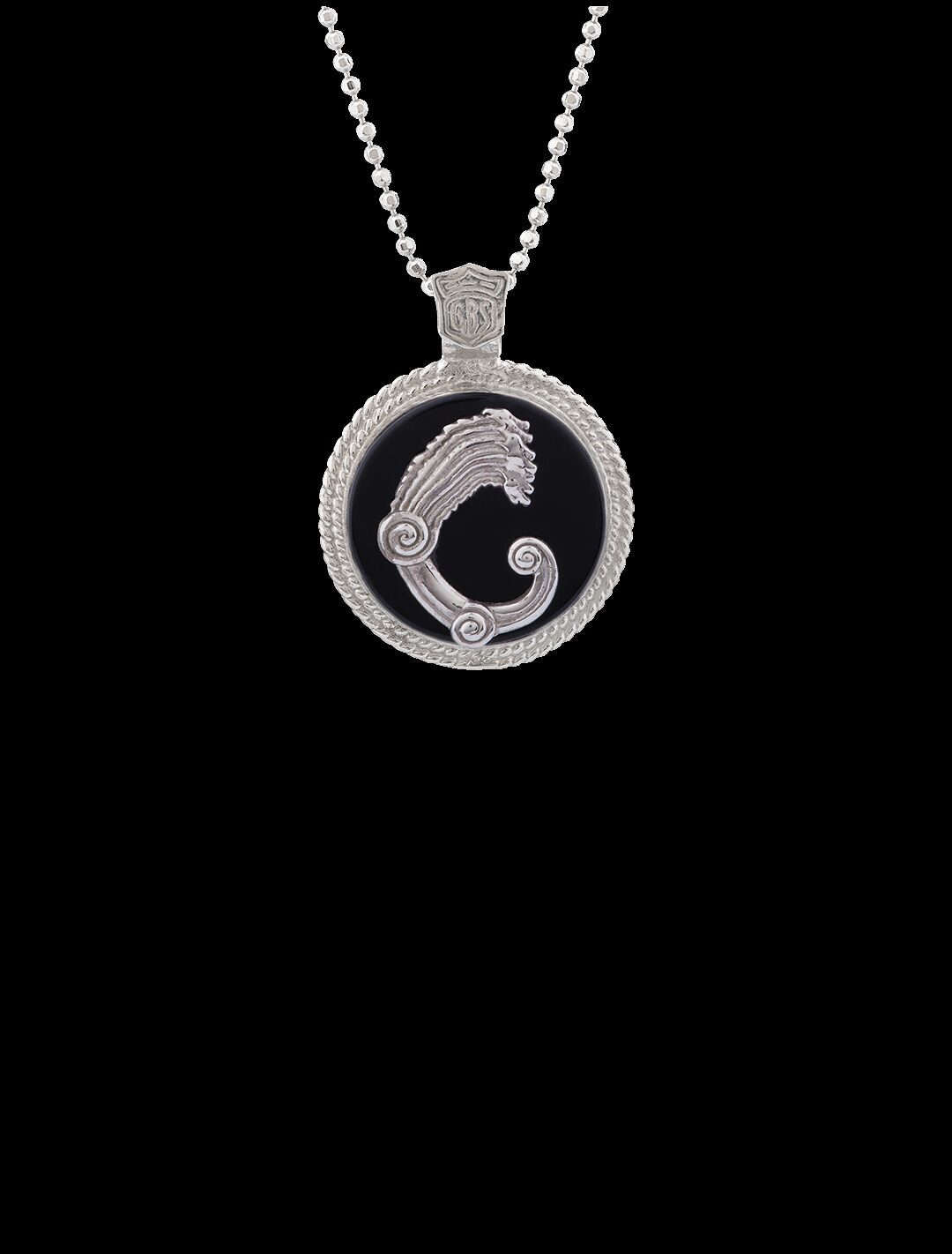 Ciondolo Drago medal nero