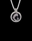 Ciondolo Drago medal nero