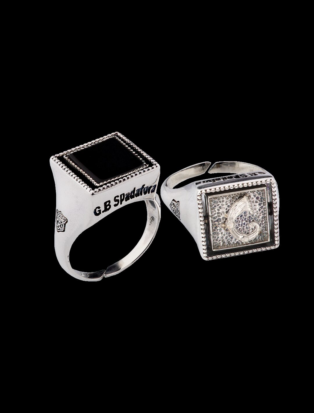 Anello Opplà Drago beat nero