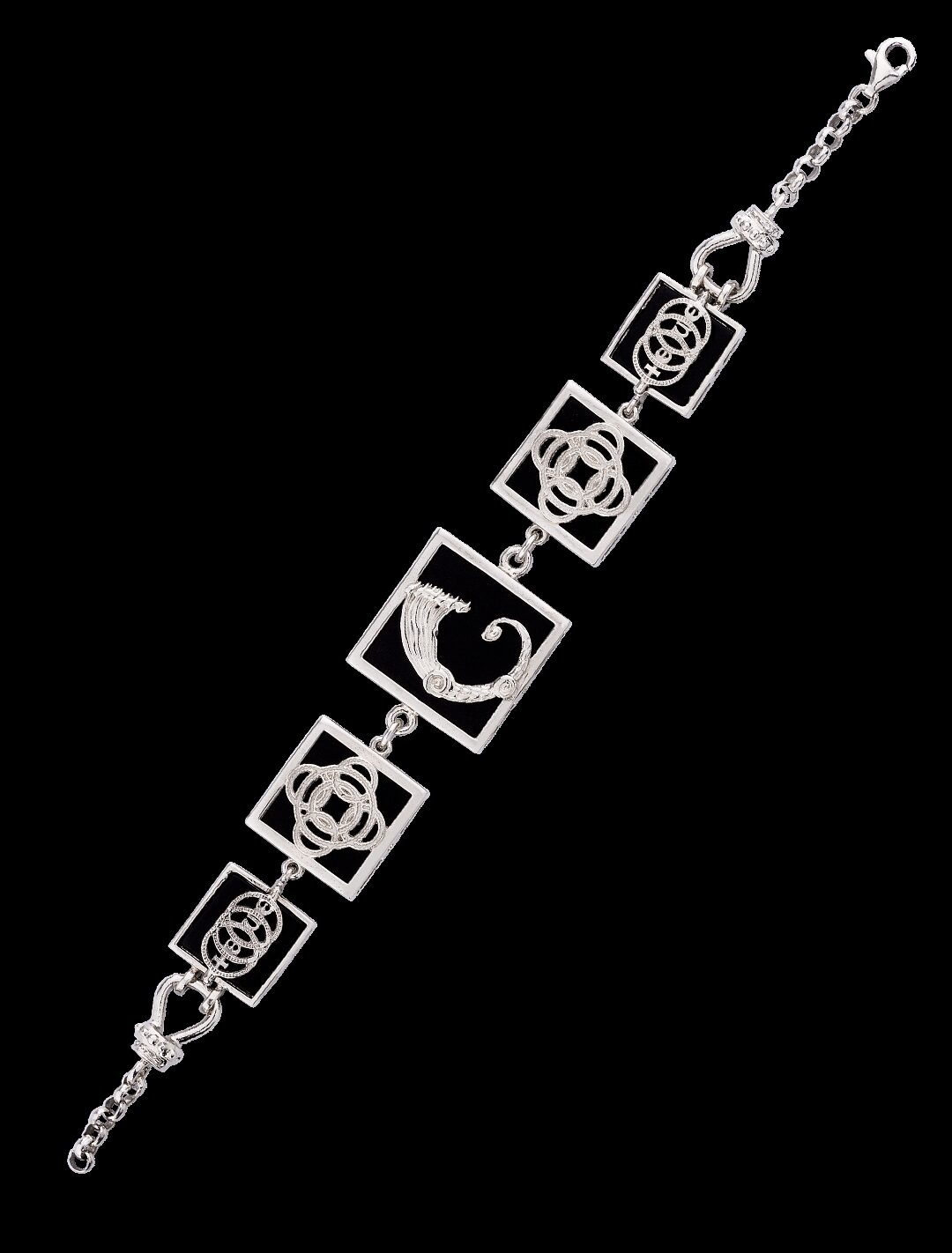 Bracciale Figurarum nero