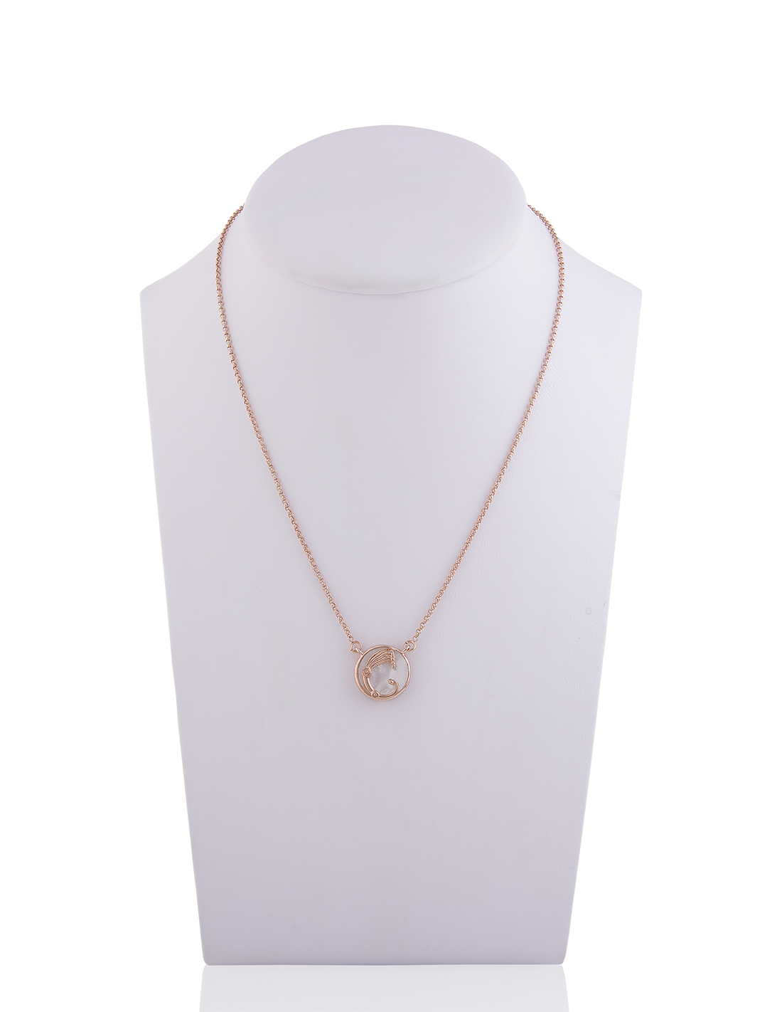 Collana Drago Nuance Bianca e rosè