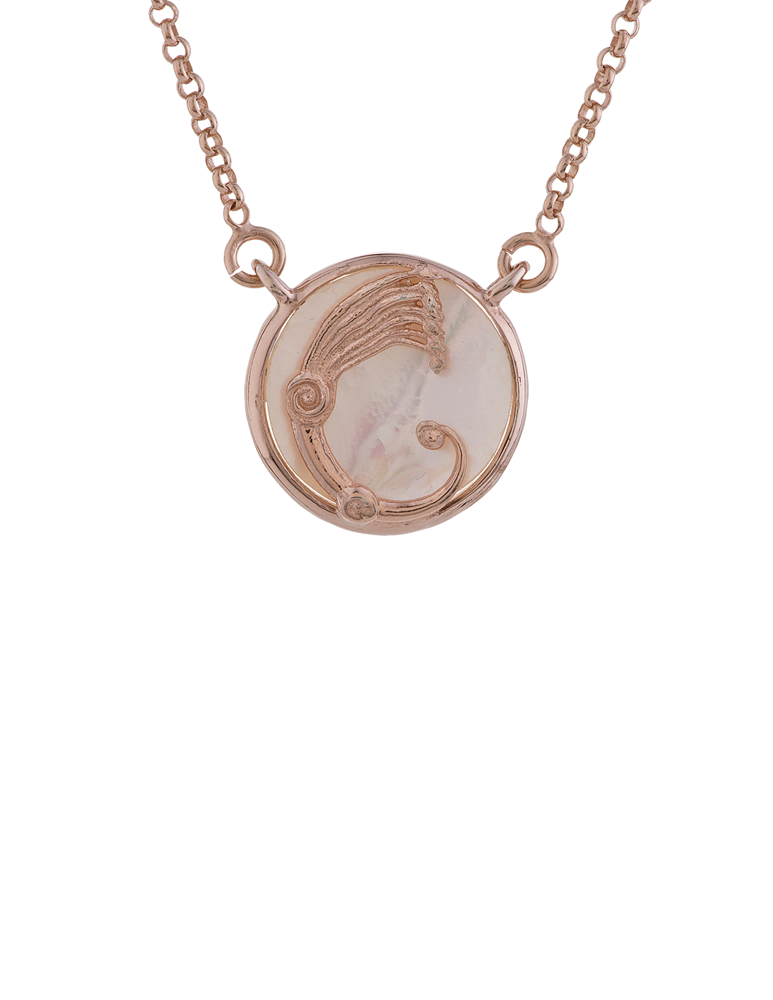 Collana Drago Nuance Bianca e rosè