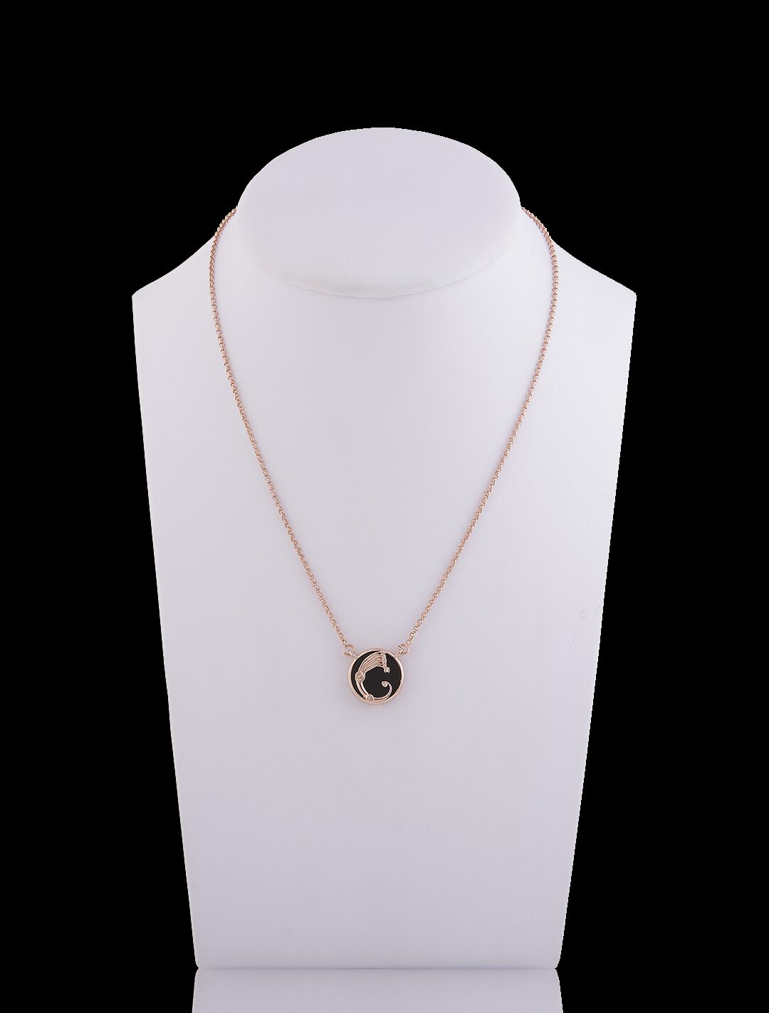 Collana Drago Nuance Nera e rosè