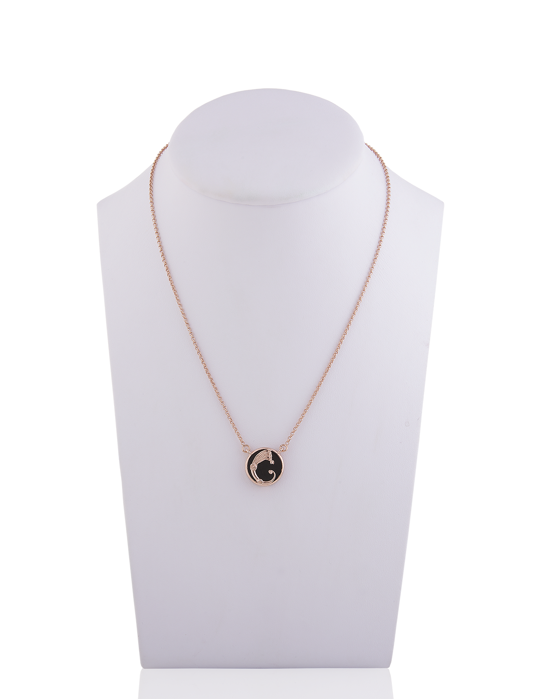 Collana Drago Nuance Nera e rosè