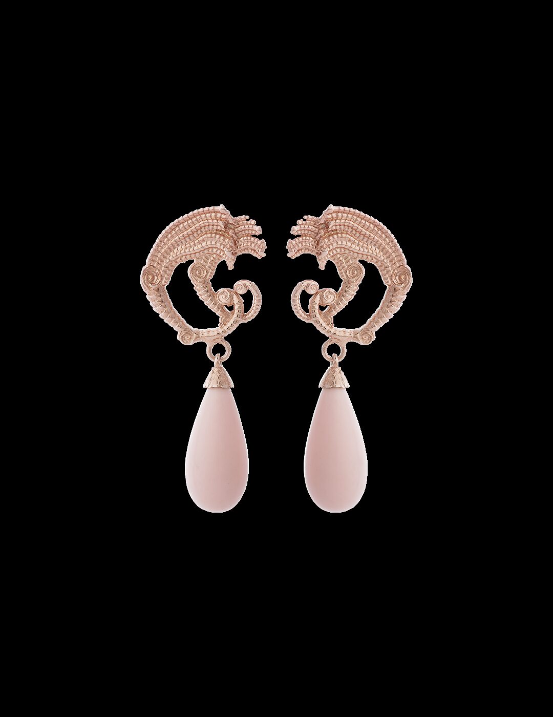 Orecchini gocce di drago rosa