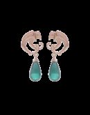 Orecchini gocce di drago verdi