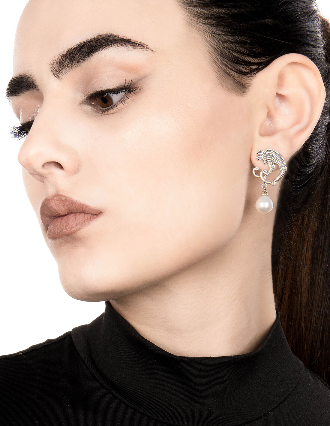 Orecchini gocce di drago perla