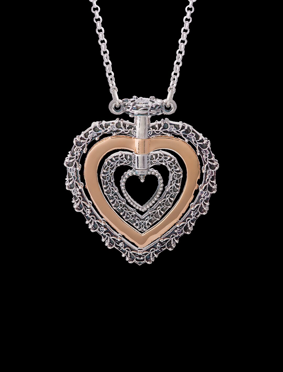 Collana Cuore nel Cuore girevole