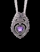 Collana Cuore nel Cuore viola