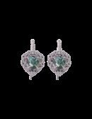 Orecchini Cuore nel Cuore verde