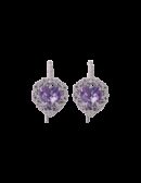 Orecchini Cuore nel Cuore viola