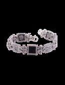 Bracciale intrecci di figure nero